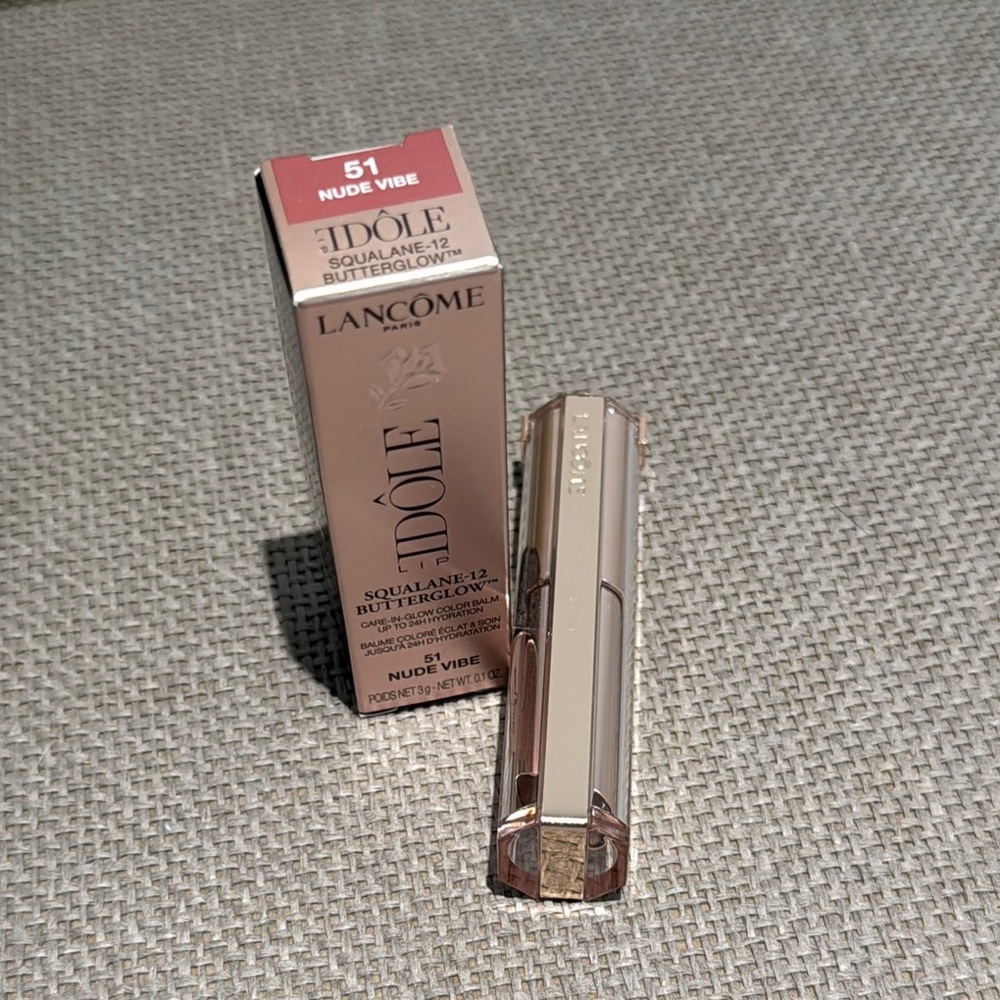 Lancome Idôle squalane butterglow balm in shade 51 Nude Vibe